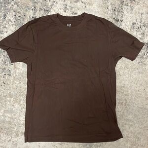 Plain Brown gap tee